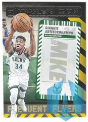 2021-22 NBA Hoops Giannis Antetokounmpo Bucks Frequent Flyers Card #2